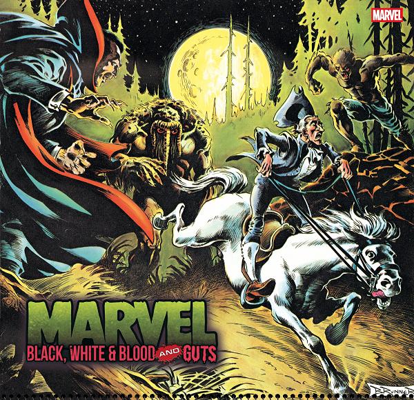 Marvel: Black, White & Blood And Guts #1 variant cover by Frank Brunner