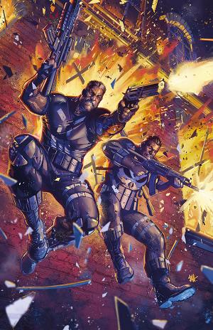 Marvel Knights: Punisher #1 BEN HARVEY VIRGIN VARIANT [1:50] cover