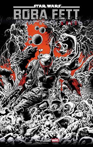 Star Wars: Boba Fett - Black, White & Red #2 KYLE HOTZ VARIANT [1:25] cover