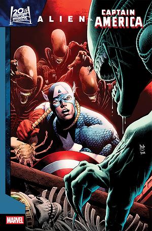 Alien Vs. Captain America #1 PAULO SIQUEIRA VARIANT [1:25] cover