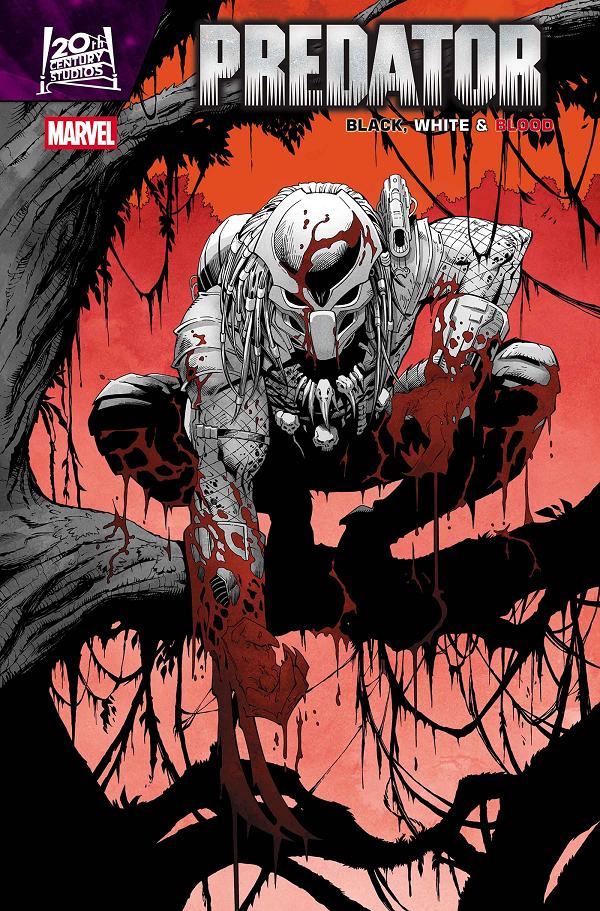 Predator Black White & Blood #4 cover