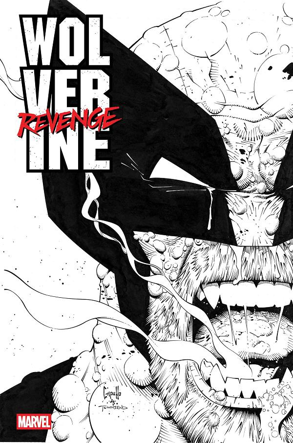 Wolverine: Revenge - Red Band: Raw - Black & White Edition [Polybagged] #4 cover