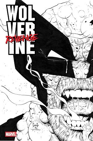 Wolverine: Revenge - Red Band: Raw - Black & White Edition [Polybagged] #4 cover