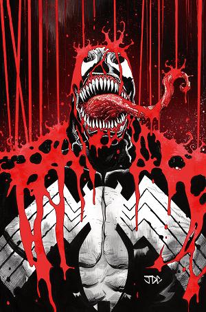 Venom Black White & Blood #2 JOSHUA CASSARA VIRGIN VARIANT [1:100] cover