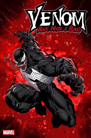 Venom Black White & Blood #2 CARLOS GOMEZ VARIANT [1:25] cover
