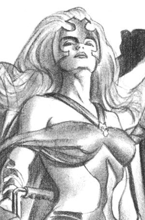 Emma Frost The White Queen #4 ALEX ROSS TIMELESS VIRGIN SKETCH VARIANT [1:100] cover