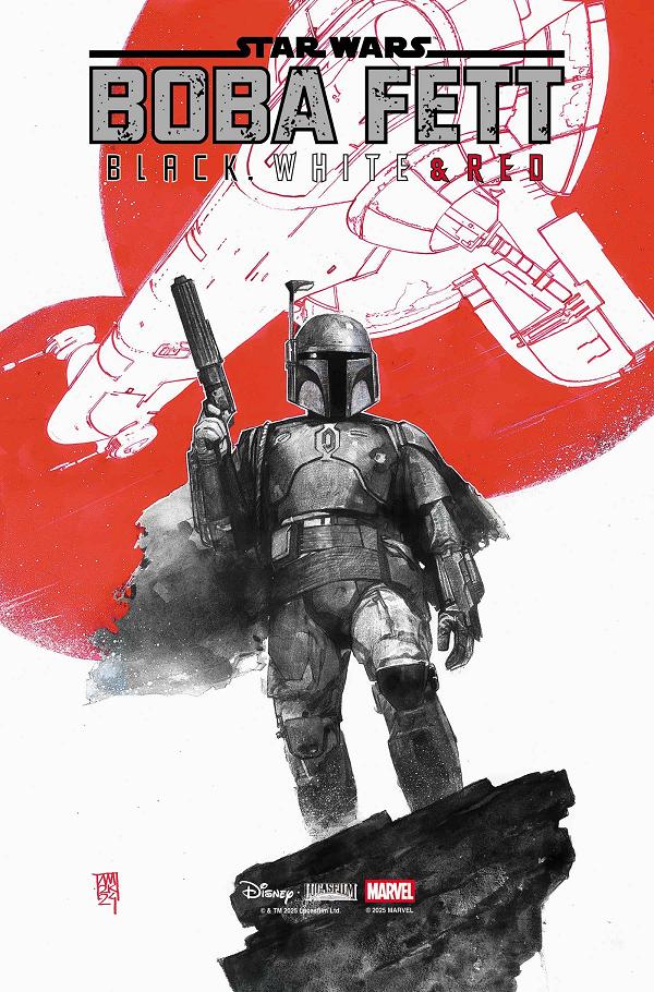 Star Wars: Boba Fett - Black, White & Red #1 cover