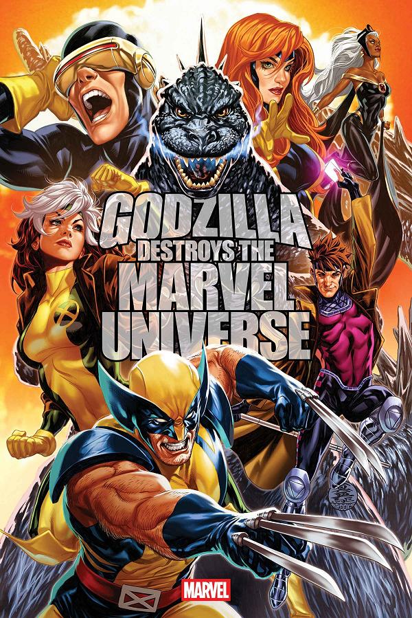 Godzilla Destroys The Marvel Universe #3 cover