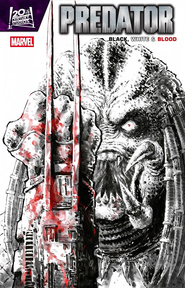 Predator Black White & Blood #3 ALAN QUAH VARIANT [1:25] cover