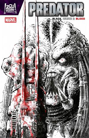 Predator Black White & Blood #3 ALAN QUAH VARIANT [1:25] cover