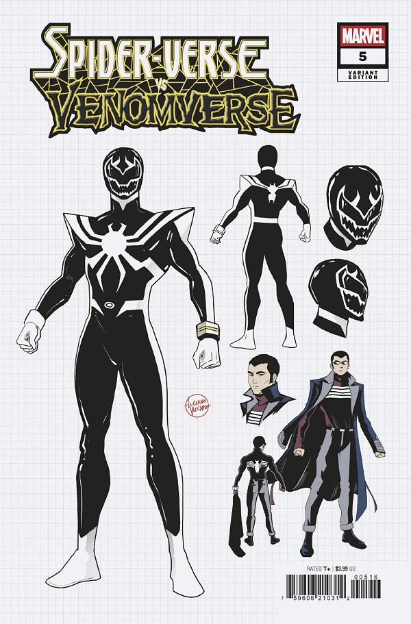 Spider-Verse Vs Venomverse #5 LUCIANO VECCHIO DESIGN VARIANT [1:10] cover