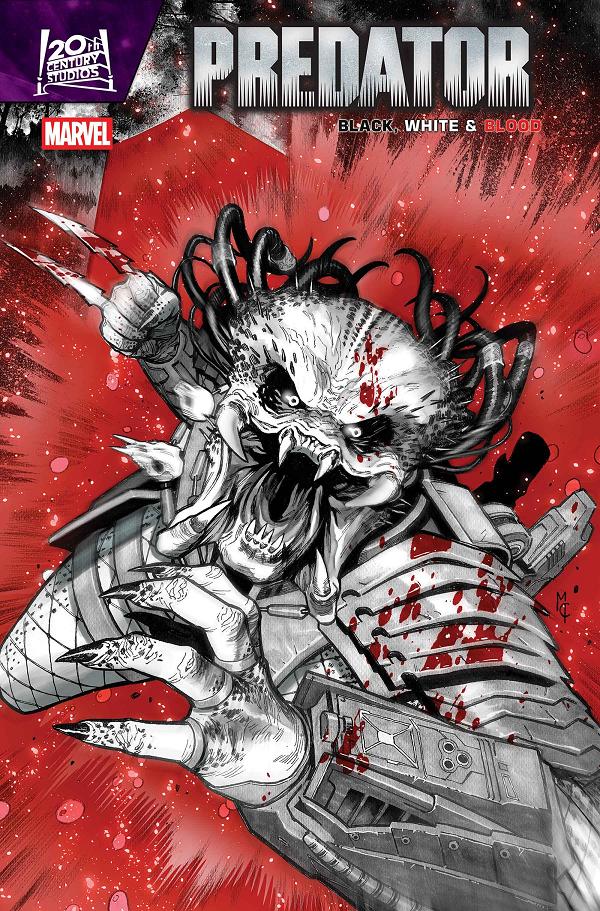 Predator Black White & Blood #3 cover