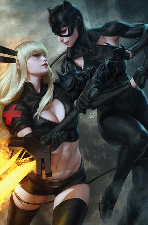 Marvel/Dc: Deadpool/Batman #1 ARTGERM VIRGIN VARIANT [1:100] cover