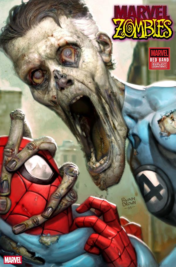 Marvel Zombies: Red Band [Polybagged] #1 RYAN BROWN VARIANT [POLYBAGGED] [1:25] cover