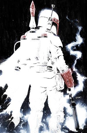 Star Wars: Boba Fett - Black, White & Red #1 KAARE ANDREWS VIRGIN VARIANT [1:100] cover