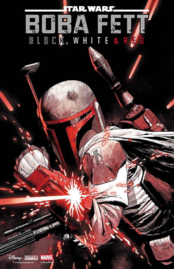Star Wars: Boba Fett - Black, White & Red #1 LEINIL YU VARIANT [1:25] cover