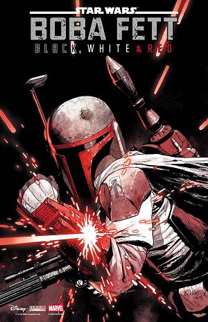Star Wars: Boba Fett - Black, White & Red #1 LEINIL YU VARIANT [1:25] cover