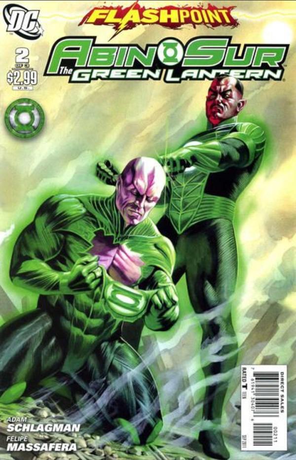 Flashpoint Abin Sur The Green Lantern #2 cover by Felipe Massafera