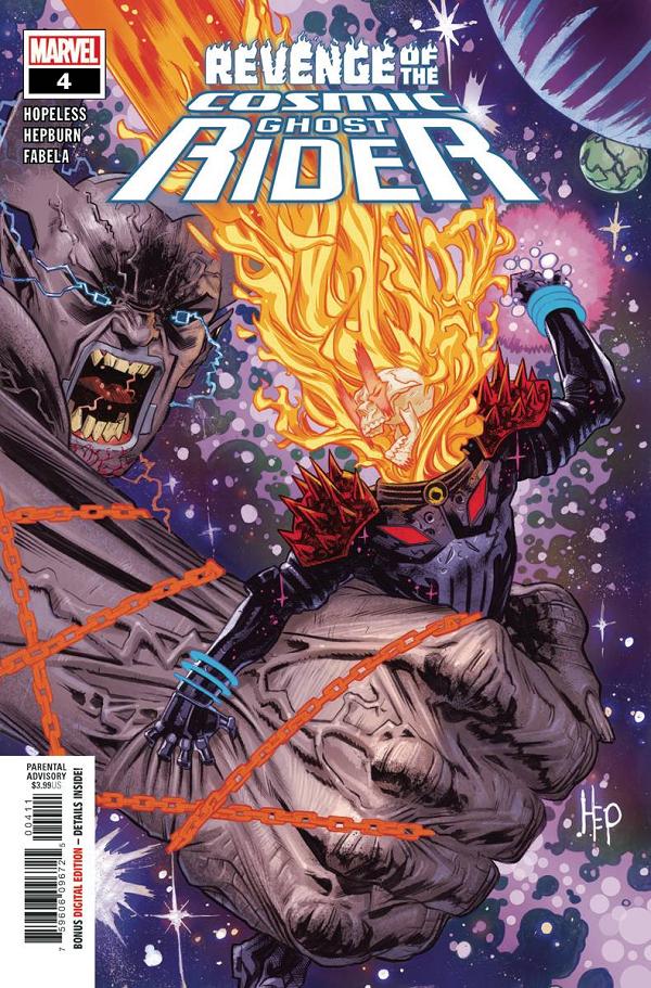 Revenge Of Cosmic Ghost Rider #4 cover by Scott Hepburn