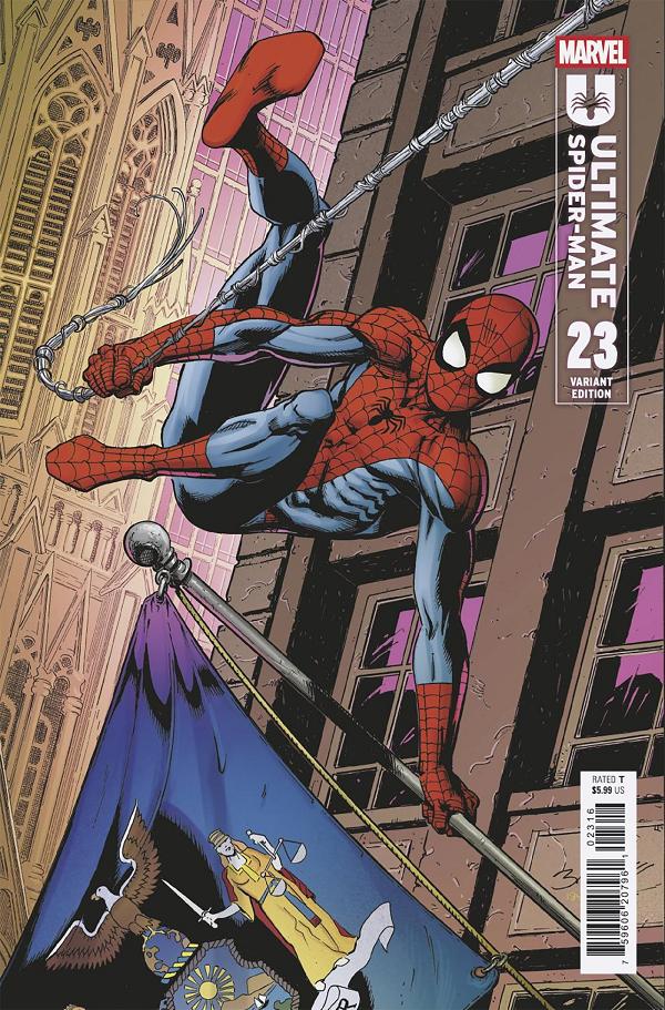 Ultimate Spider-Man #23 variant cover by Mark Bagley