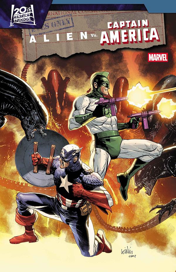 Alien Vs. Captain America #3 cover