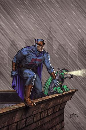 Blue Falcon & Dynomutt #5 CVR G CVR G INC 1:10 JOSEPH MICHAEL LINSNER VIRGIN cover