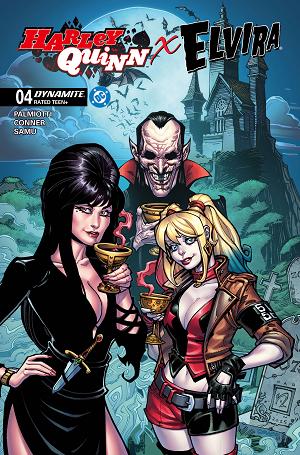 Harley Quinn X Elvira #4 CVR B CVR B CHAD HARDIN cover