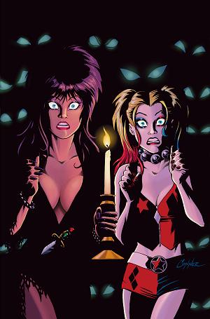 Harley Quinn X Elvira #4 CVR L CVR L INC 1:20 AMANDA CONNER CANDLE VIRGIN cover