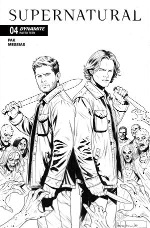 Supernatural #4 CVR F CVR F INC 1:10 ANDREA BROCCARDO LINE ART cover