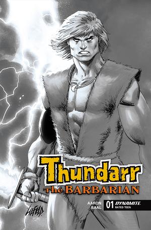 Thundarr The Barbarian #1 CVR M CVR M INC 1:15 ROB LIEFELD LINE ART cover