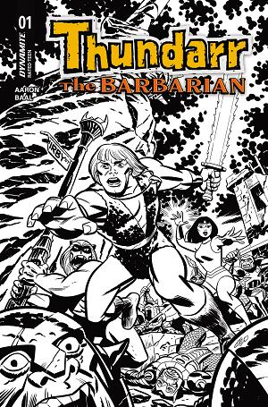 Thundarr The Barbarian #1 CVR N CVR N INC 1:20 MICHAEL CHO LINE ART cover
