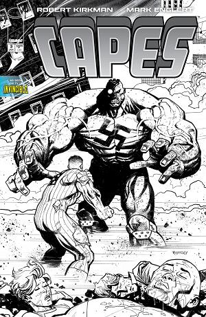 Capes #3 CVR E CVR E INC 1:50 RYAN OTTLEY B&W cover
