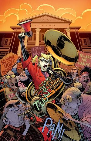 Harley Quinn #58 CVR D CVR D ELIZABETH TORQUE CARD STOCK cover