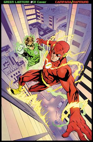 Green Lantern #31 CVR D CVR D CHRIS CAMPANA & NORM RAPMUND CARD STOCK cover