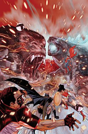 Justice League Vs Godzilla Vs Kong 2 #7 CVR D (OF 7) CVR D CARMINE DI GIANDOMENICO CARD STOCK cover