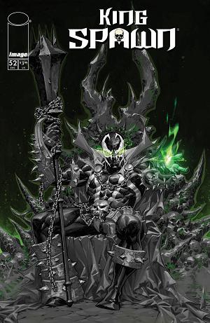 King Spawn #52 CVR B CVR B KAEL NGU B&W cover