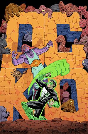 Dc K.o. Green Lantern Galactic Slam #1 CVR C (ONE SHOT) CVR C ETHAN YOUNG CARD STOCK cover