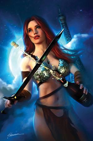 Red Sonja New Years Special 2025 #1 CVR E (ONE SHOT) CVR E SHANNON MAER METAL VIRGIN cover