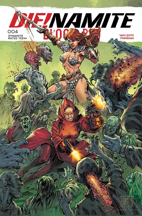 Die!Namite Blood Red #4 CVR B CVR B ROBERTO MELI cover