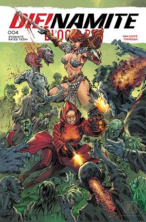Die!Namite Blood Red #4 CVR B CVR B ROBERTO MELI cover