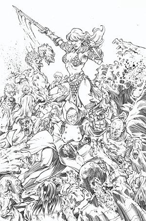 Die!Namite Blood Red #4 CVR D CVR D WILL ROBSON cover