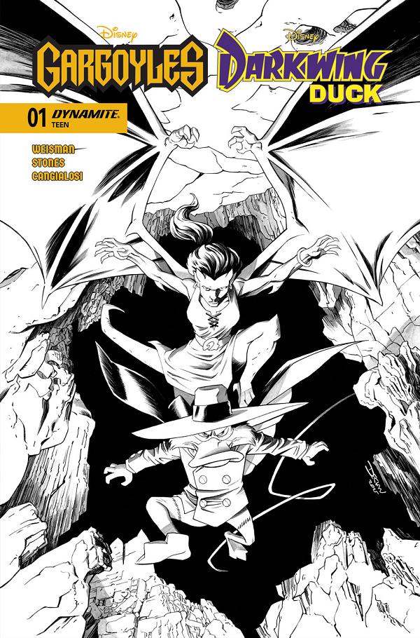 Gargoyles Darkwing Duck #1 variant cover by Declan Shalvey