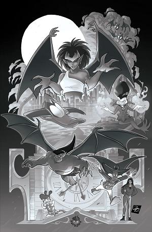 Gargoyles Darkwing Duck #1 CVR L CVR L INC 1:25 CIRO CANGIALOSI LINE ART VIRGIN cover
