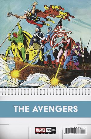 Avengers #33 JIM MOONEY BICENTENNIAL CALENDAR HIDDEN GEM VARIANT [1:50] cover
