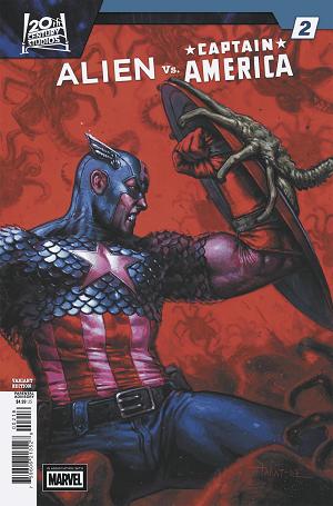 Alien Vs. Captain America #2 DAVIDE PARATORE VARIANT [1:25] cover