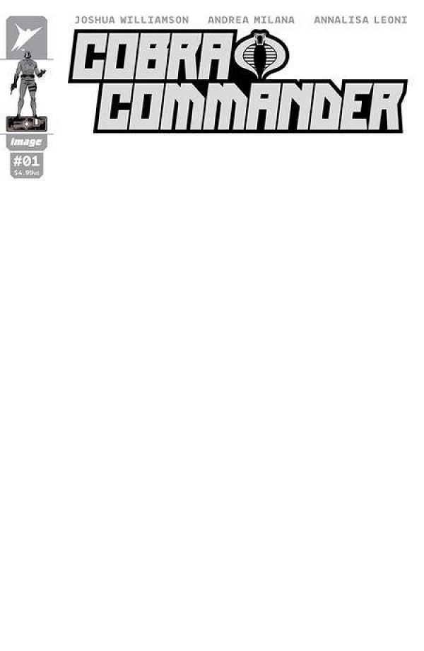 Cobra Commander #1 CVR G BLANK SKETCH CVR cover