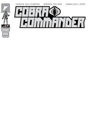 Cobra Commander #1 CVR G BLANK SKETCH CVR cover