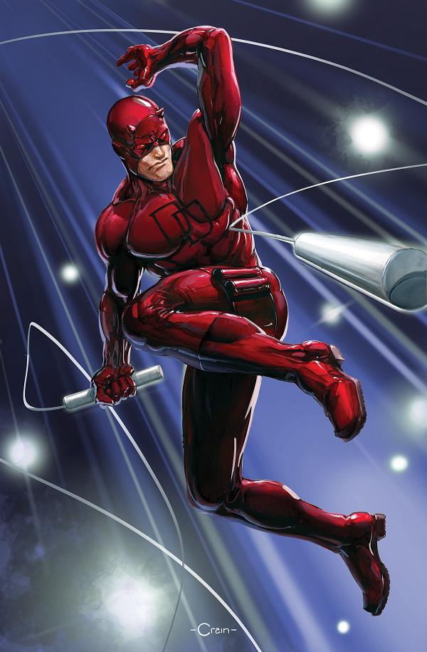 Daredevil/Punisher: The Devil's Trigger #3 variant cover by Clayton Crain
