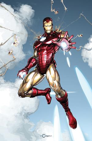 Iron Man #1 CLAYTON CRAIN VIRGIN VARIANT [1:50] cover