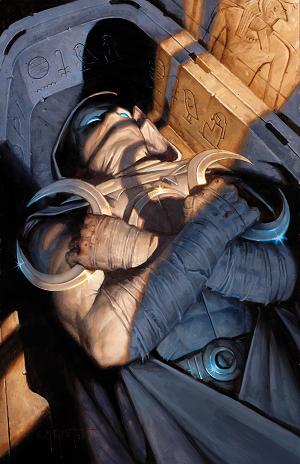 Marc Spector: Moon Knight #1 E.M. GIST VIRGIN VARIANT [1:100] cover
